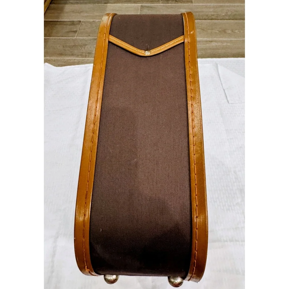 Vintage Flite-Line Carry On Suitcase Luggage Brown Tan 21